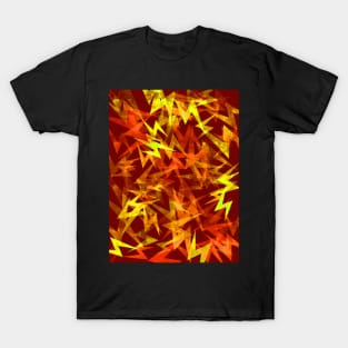 Zig Zag Lightning Bolts in Fall Colors T-Shirt